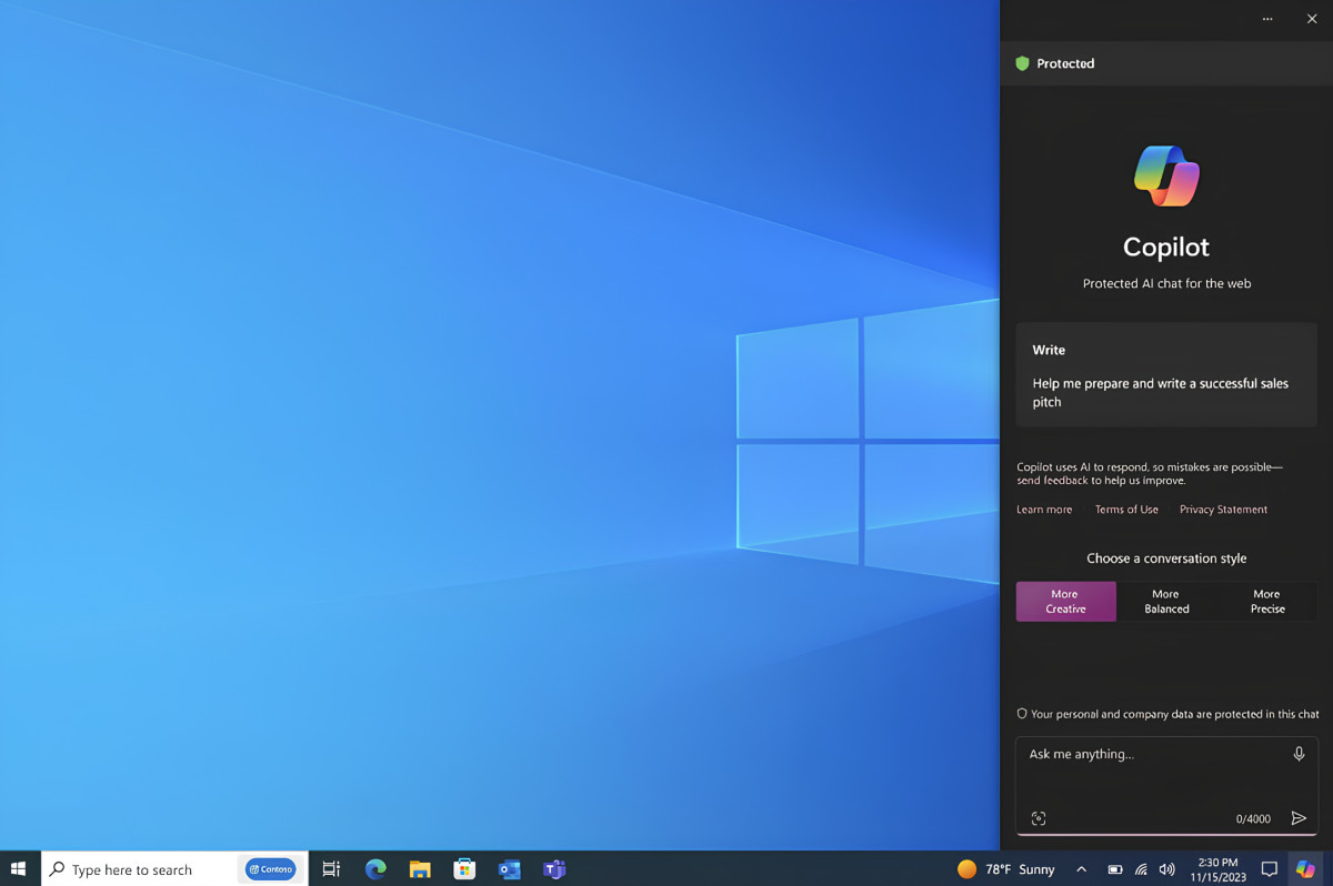 copilot windows 10