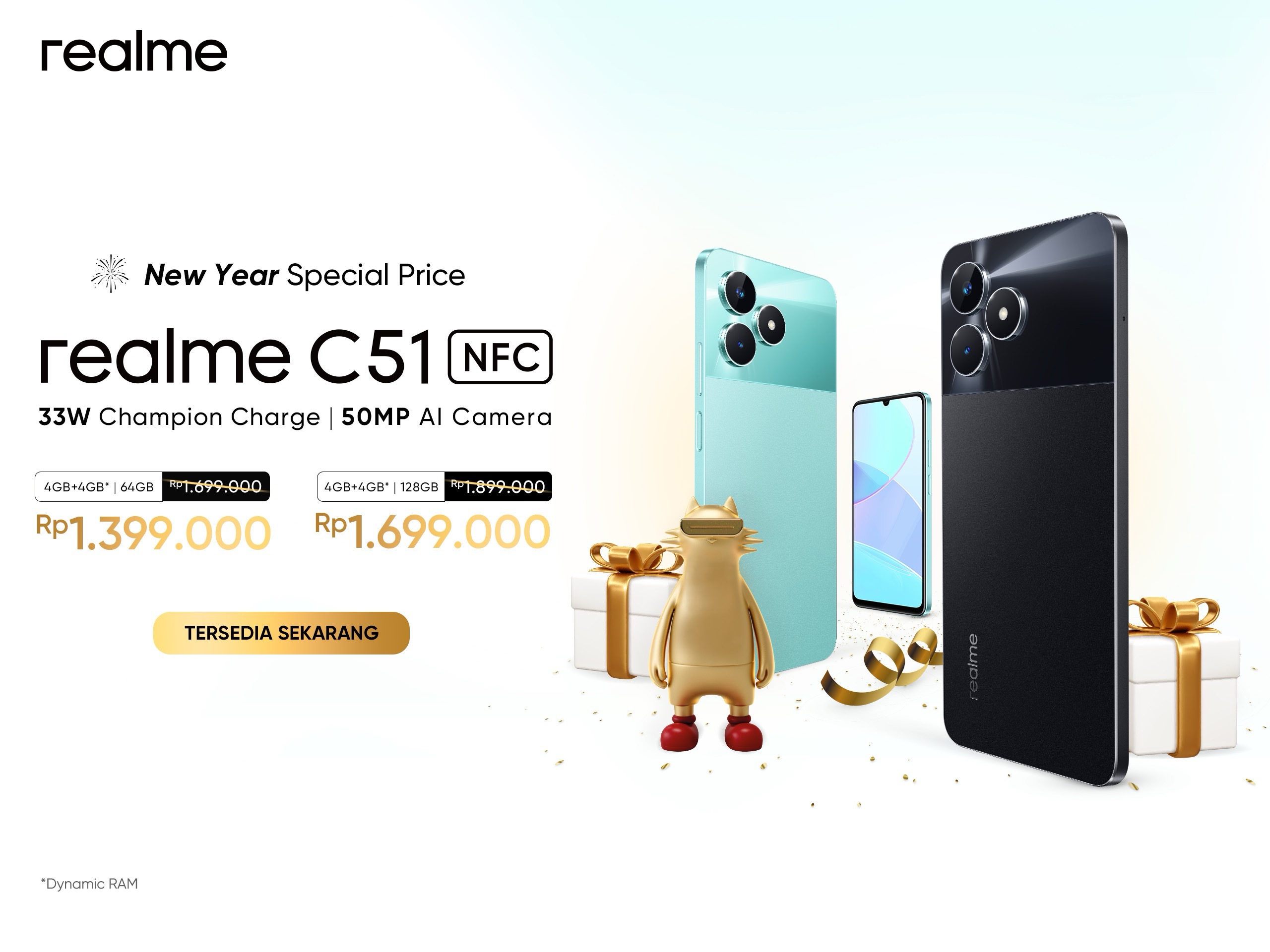 realme C51 turun harga