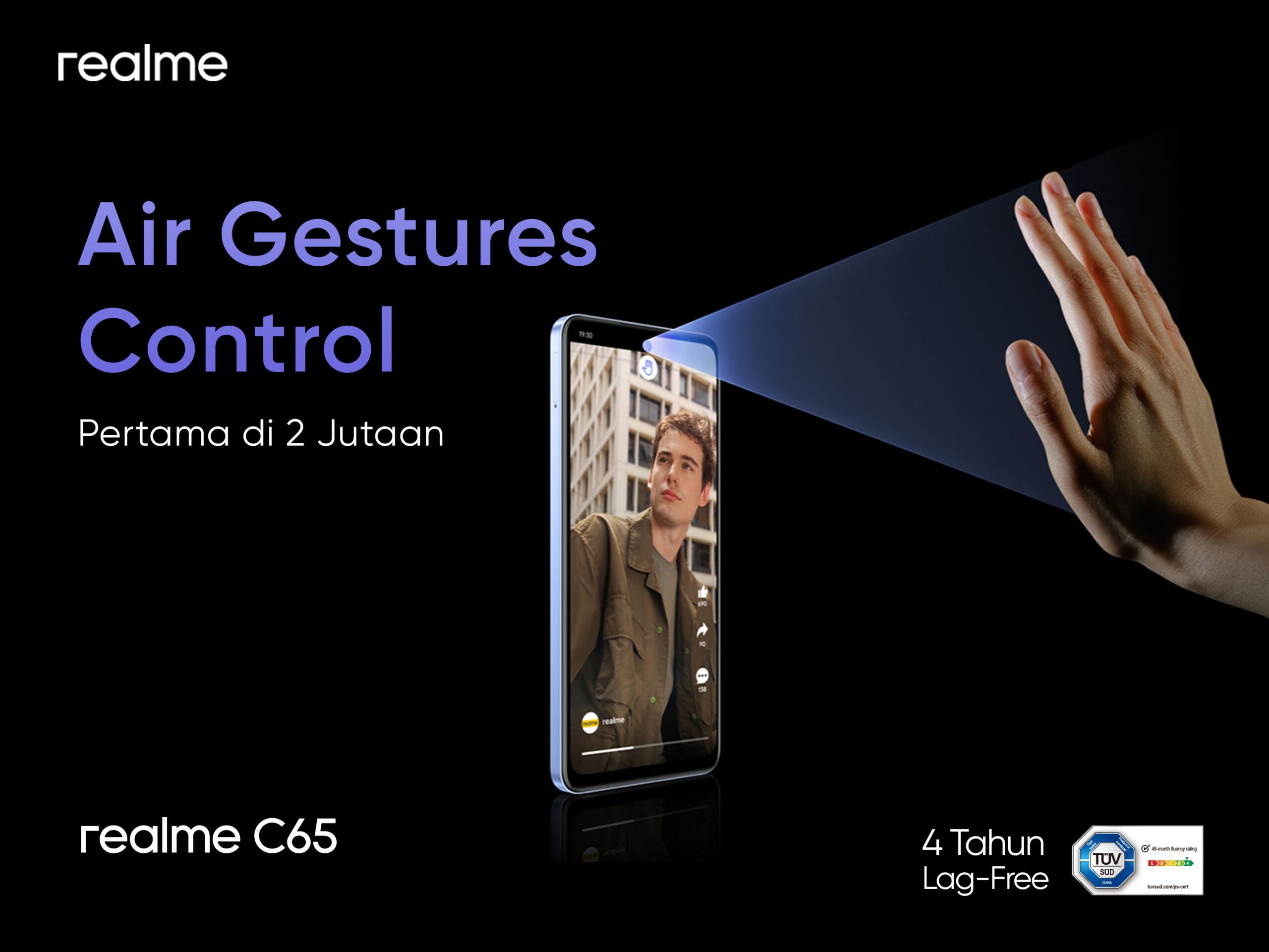 realme C65 Air Gesture