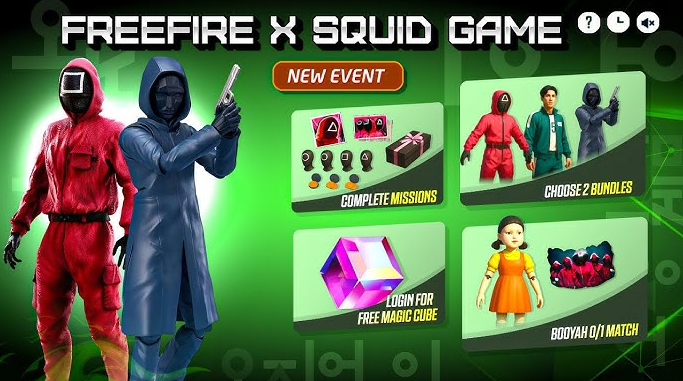 kolaborasi Free Fire dan Squid Game kolaborasi Free Fire dan Squid Game