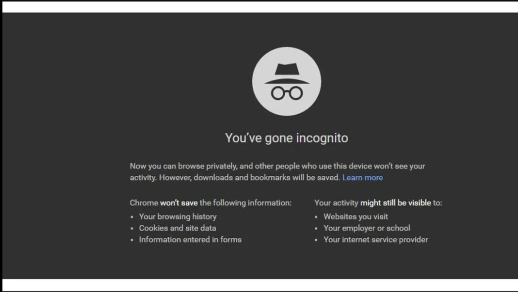 Incognito Mode Chrome Incognito Mode Chrome